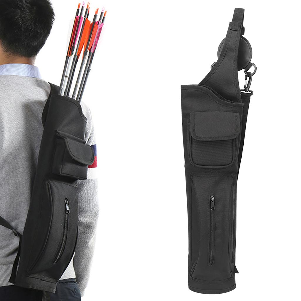 Universal Carbon Glass Fiber Arrows Case Canvas Quiver Backpack Type Dorlach Shooting Accessory