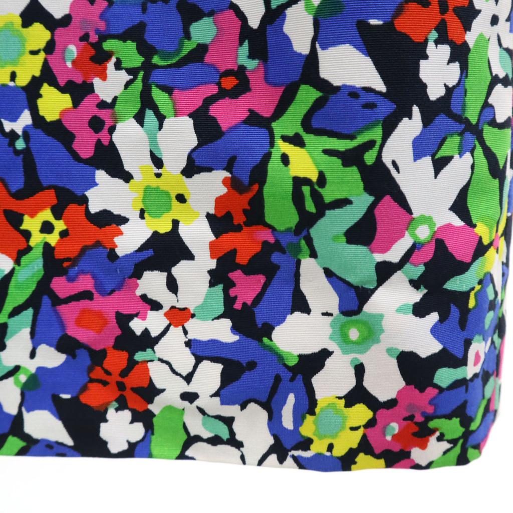 Kate Spade Silk Blend Floral No Sleeve V Neck One Piece 8 Navy Women Used