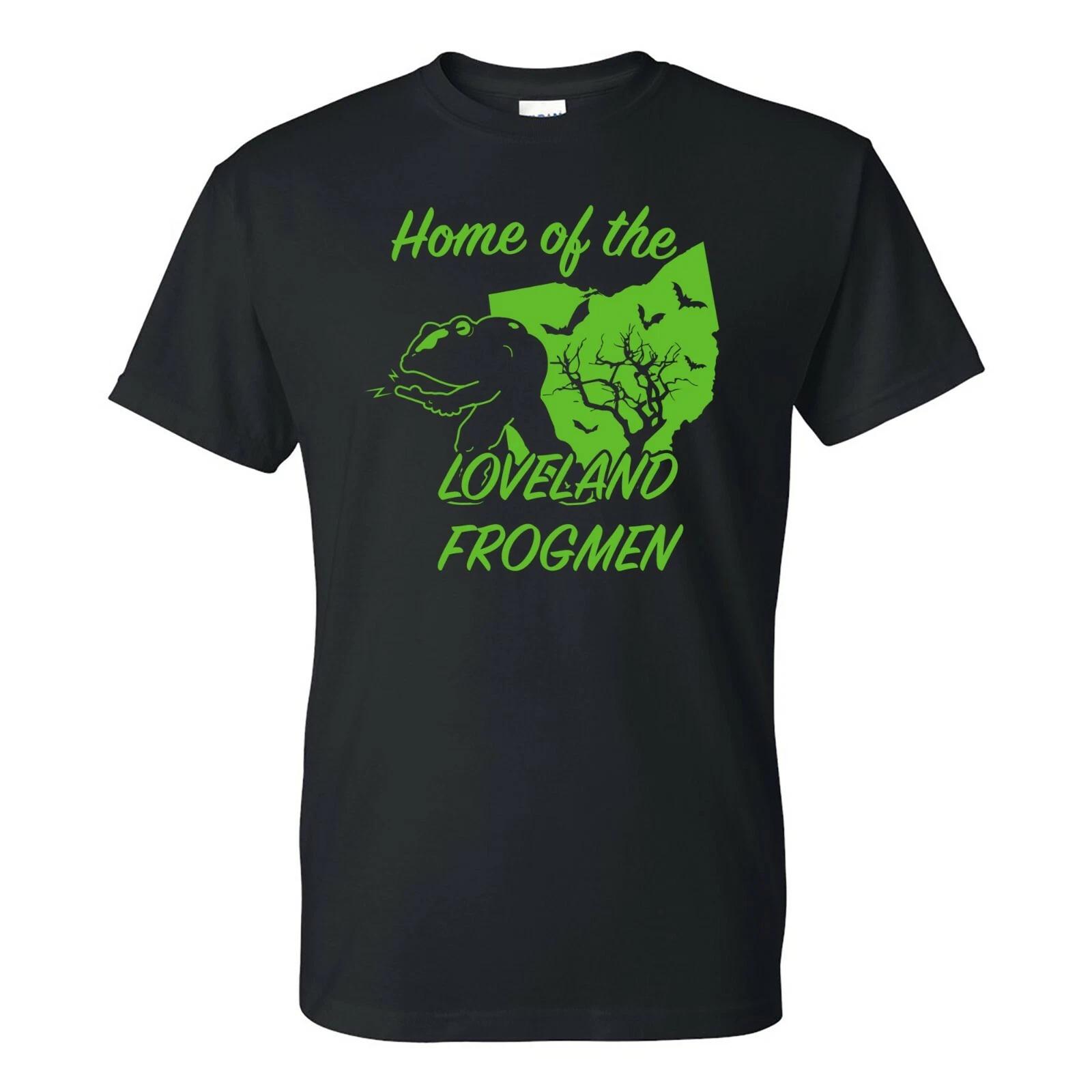 Ohio Loveland Frogmen - Cryptid Hunting Horror T-Shirt - Black S