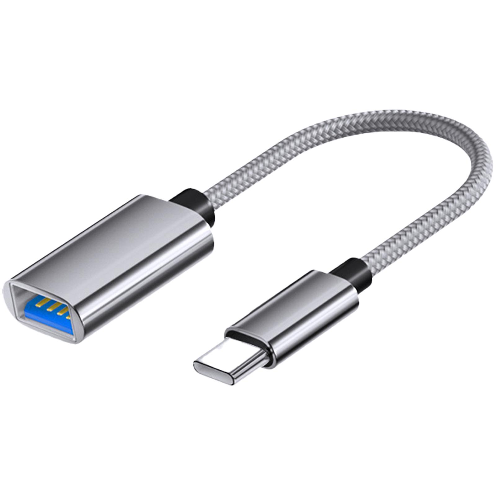 

5.9inch Type C to USB3.0 OTG Adapter Line USB C Male to USB Female Converters Cable Cord Short Connection Data Wire