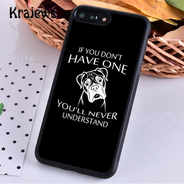 Cute Boxer Dog For iPhone 17 Air 16 Phone Case Cover 15 14 Plus 12 13 Pro Max Coque Shell Fundas