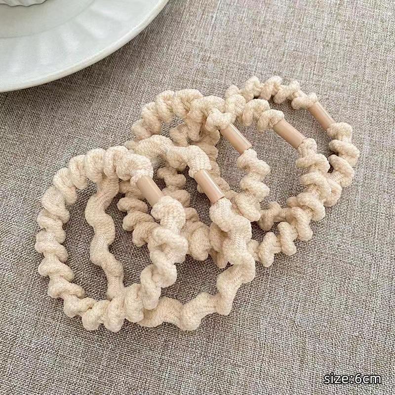 Elastico per Capelli a Scrunchie in Lussuosa Pelle Nera - Elastico Durevole per Capelli da Donna