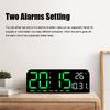 9 Inch Large Digital Wall Clock Temperature and Date Week Display Night Mode 12/24H Table Alarm Clock Electronic LED Clock