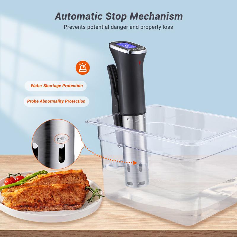 INKBIRD ISV-300W WiFi Sous Vide Machine 220V EU Plug IPX7 Waterproof Sous Vide Cooker APP Remote Control with Recipes Alarms