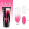 Changement de température colle pour extension d'ongles changement de couleur cristal extension liquide gel pour ongles colle modèle UV pâte peut être envoyé 1
