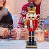 Nutcracker Ornament DIY Craft Xmas Statue for Centerpiece Garden Desktop