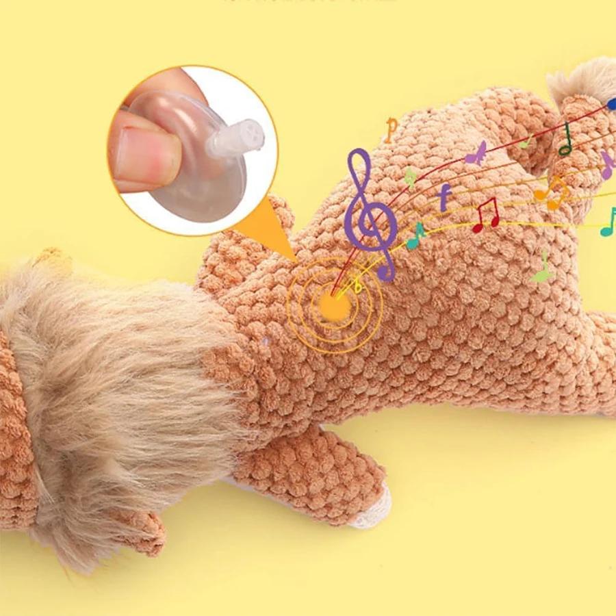 Großes Hundespielzeug Bissfest Geräusch Plüschtier Löwe Wolf Elefant Cartoon Haustierspielzeug Quietschendes Hundespielzeug Für Kleine & Mittlere Hunde
