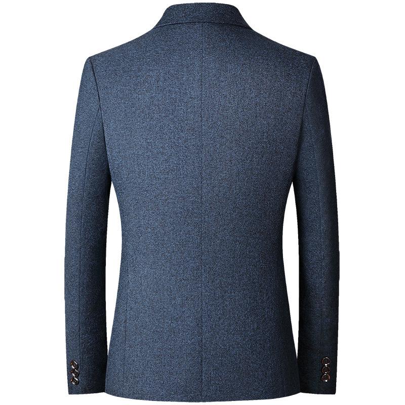 Blazer da uomo casual primaverile e autunnale sottile giacca di mezza età top singolo occidentale abito casual