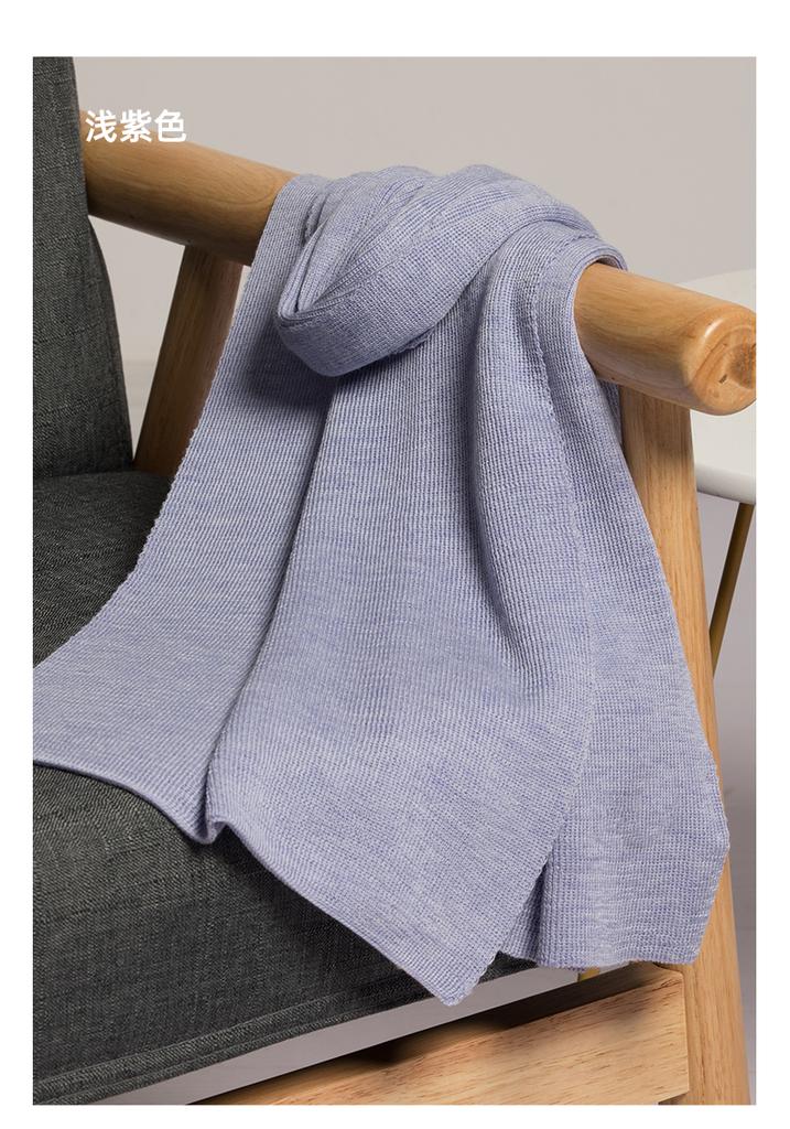 Red Bean Pure Wool Scarf for Women's Autumn and Winter New Wool Scarf for Warmth, Neck Protection, and Cold Resistance, Fashionable and Versatile