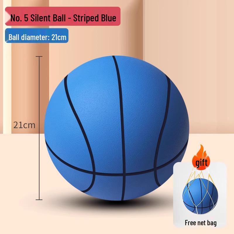 Silent No. 5 Children's Sponge Basketball - Elastic, Quiet Ball for Toddler Indoor Play