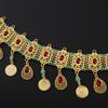 Elegant Gold Alloy Waist Chain with Rhinestone Tassels for Women