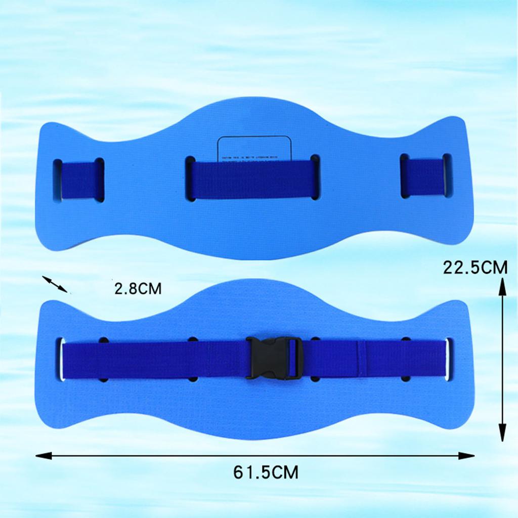 Swim Floating Belt Universal EVA Adjustable Water Aerobics Exercise Belt Swim Training Equipment for Adults Kids Blue Medium Belt (upgraded)