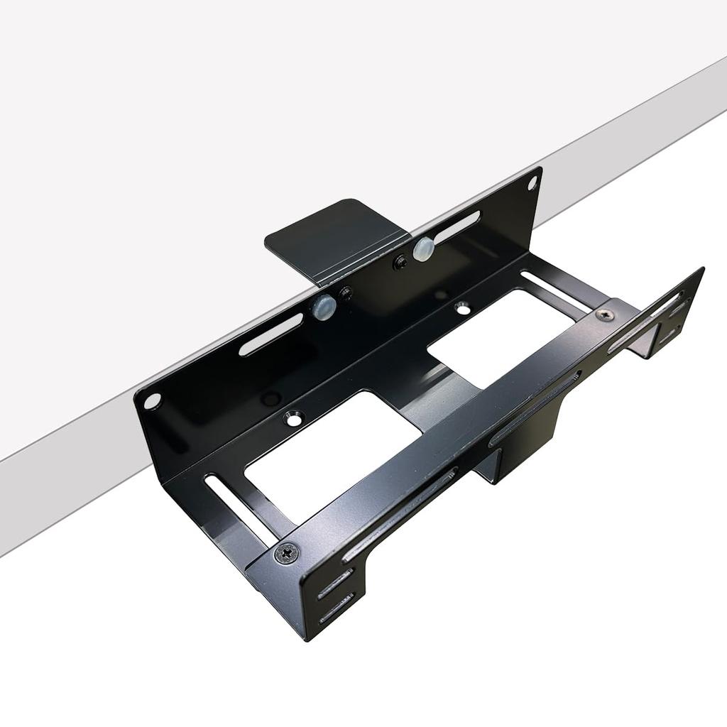 Nagao Seisakusho NB-VESAHOLD200CL Clamp-Style Storage Holder, VESA Compatible, 2-Way, for HDD, PC, and Cable Taps, Rear Storage Holder, 200mm
