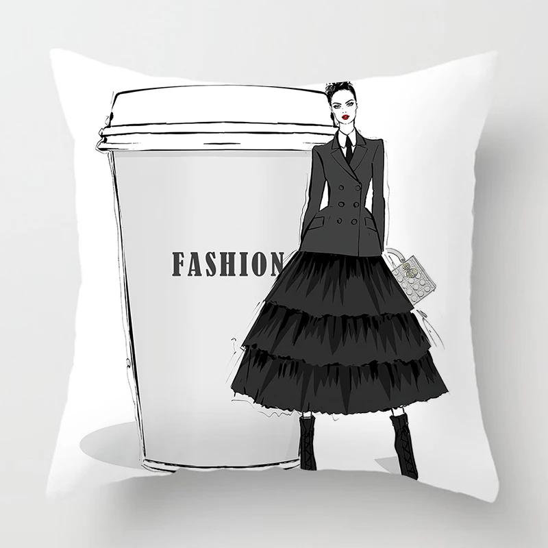 Nordic Fashion Water Cup Pillowcase Women's Favorite x Pillowcase Cushion Cover Sofa Home Decor Living Room Decor x