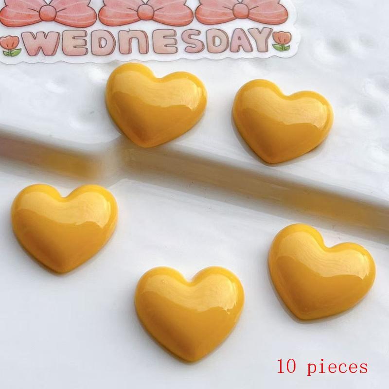 10Pcs Decorative Magnets Heart-Shaped Plastic Refrigerator Magnets For Kitchen Office Whiteboard Storage Cabinet & Dishwasher