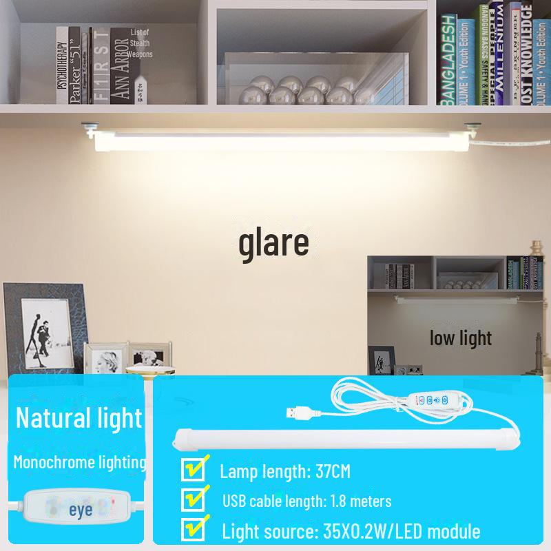 Magnetic LED Desk Lamp with USB Charging for Dorms, College, and Study