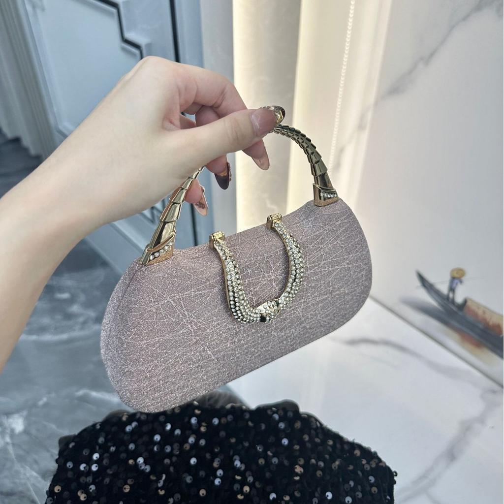 New spot popular dress banquet with small square bag fine flash clutch bag portable dinner bag