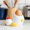 Ceramic Chicken Eggs Cup Chicken Shape Eggs Stands Creative Eggs Base  Desktop Ornaments