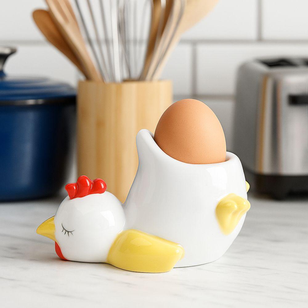 Chicken Shape Chicken Eggs Cup Ceramic Eggs Stands Creative Eggs Base  Breakfast