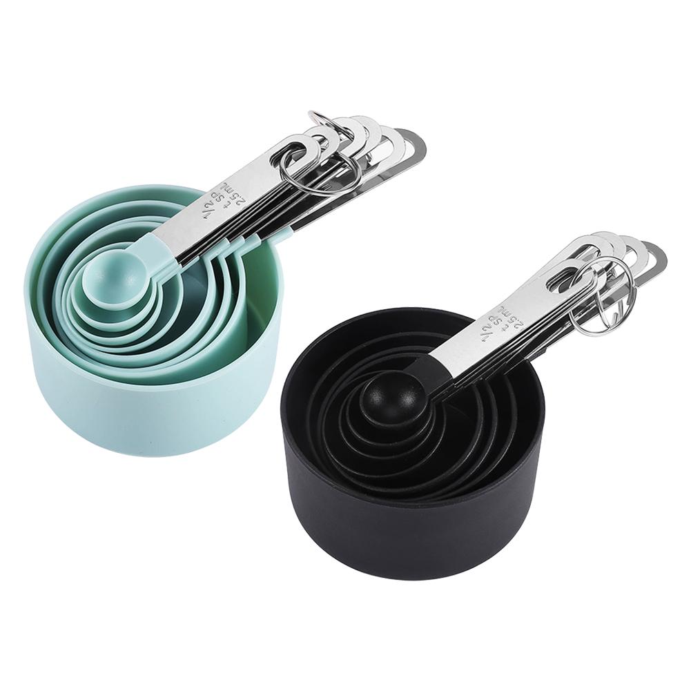 Buy 8pcs Measuring Spoon with Stainless Steel Handle Plastic Measuring ...