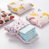 Cute Cartoon Sanitary Napkin Bag, Cotton Linen Large Capacity Period Pad Pouch, Menstrual Product Bag