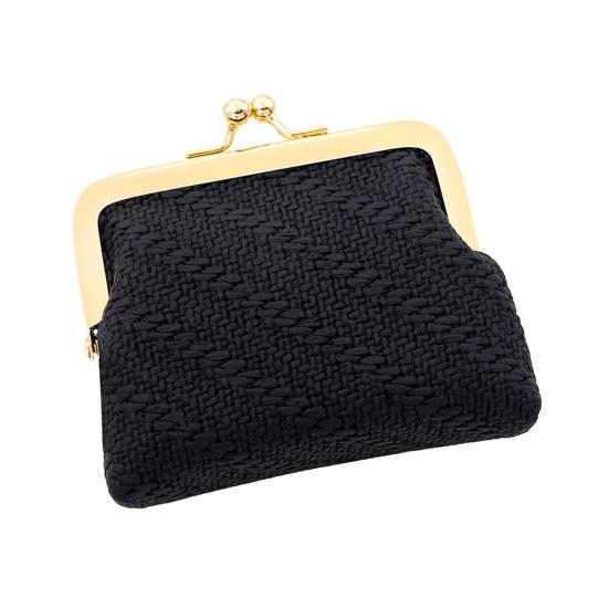 Mini Bærbar Myntpung Faux Skinn Kyss Lås Vekslepose Flerbruks Nøkler