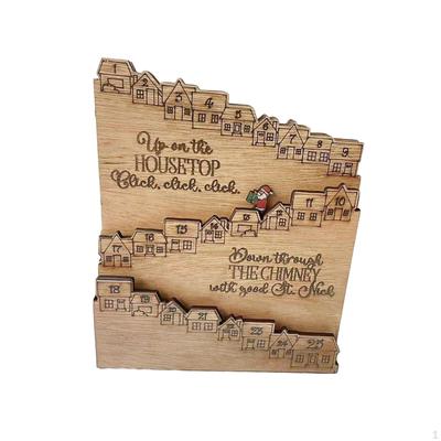 Calendar Table for Home Decor Centerpieces Birthday Gift Reusable Collection Wood