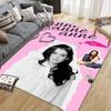 Anne Hathaway Flannel Printed Carpet, Home Sofa Decoration for Living Room & Bedroom, Non‑Slip Play Flannel Floor Mat for Game Room