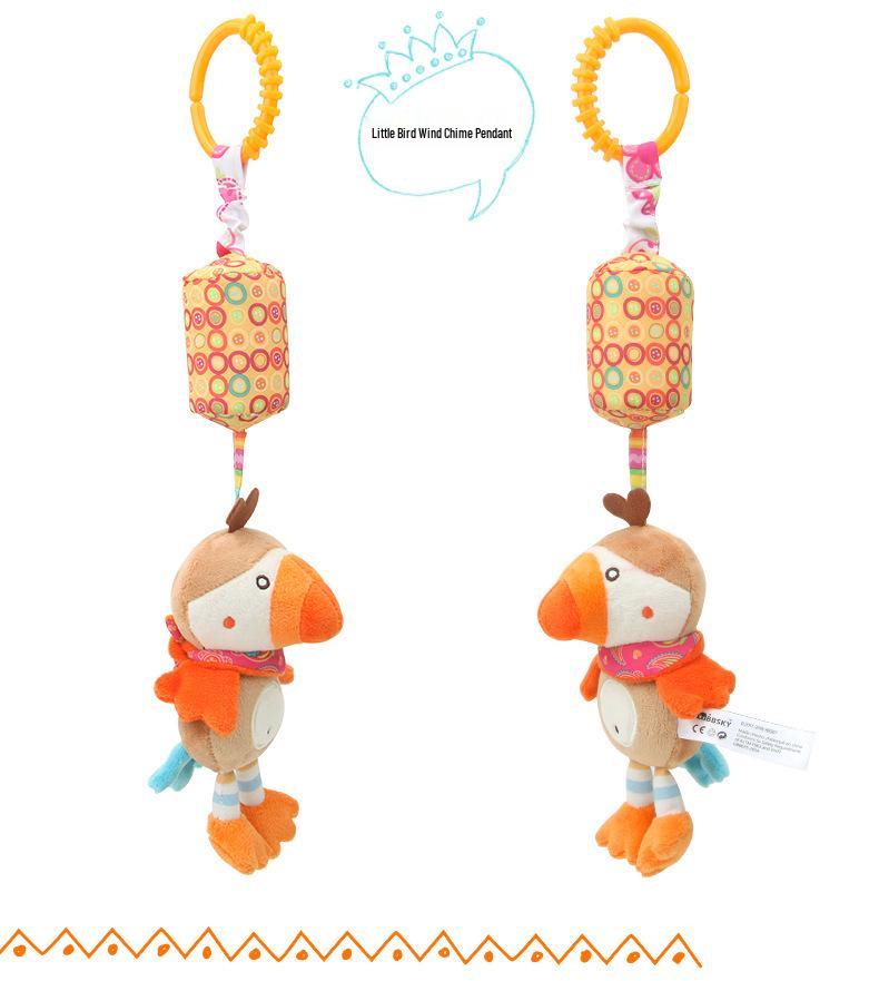 BBSKY Baby Animal Plush Wind Chime Ornament - Car & Bed Hanging Toy
