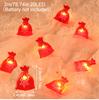 2M 20LED Santa Claus Snowman Elk Garland Lights String Christmas Decorations for Home 2025 Xmas Tree Ornaments Navidad New Year