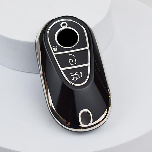 TPU Car Remote Key Case Cover for Mercedes Benz C S Class W223 W206 S350L S400L S450L S500L 2021 2022 Shell Fob Accessories