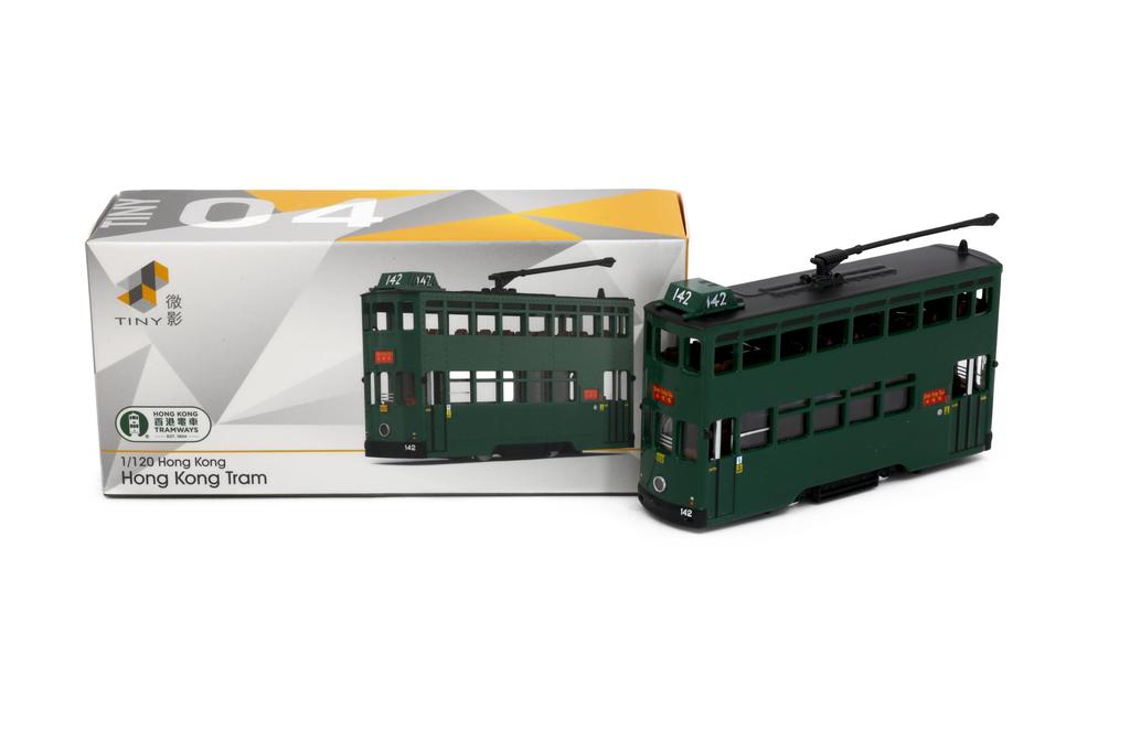 Tiny City 1/120 Nr. 32 Hongkong Straßenbahn (Shek Tong Tsui) Diecast Miniaturauto