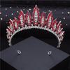 Luxury Gorgeous Crystal Leaves Wedding Crown Royal Queen Tiaras Headbands for Girls Prom Bridal Crowns Bride Diadem Hair Jewelry