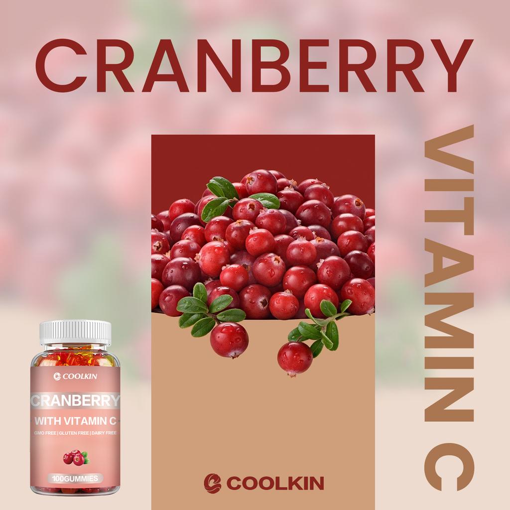 COOLKIN contains cranberry and vitamin C softgels, supports healthy metabolism, provides powerful antioxidants, and is easily absorbed.