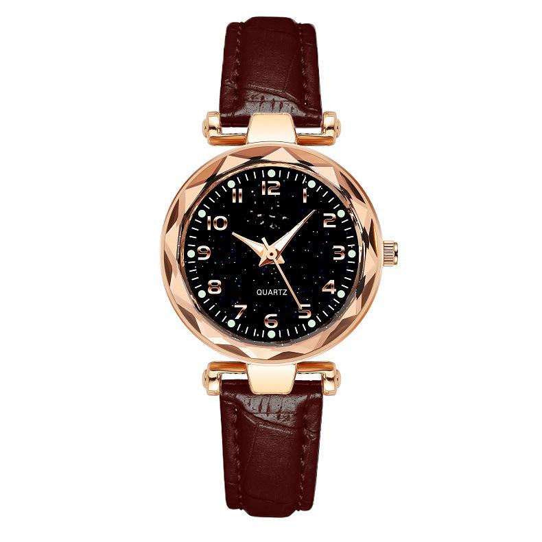 

Женские модные трендовые водонепроницаемые кварцевые часы с поясом