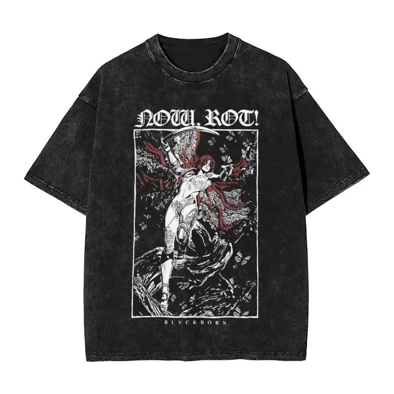 Christian Jesus Faith Over Fear Bible Verse Washed T-shirts Men Women Vintage Oversized T Shirts Harajuku Cotton T-shirt