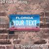 2D Flat Custom Florida State Plaque Retro Wall Decor Dustproof Office Gift Sign