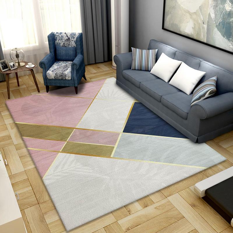 Style Living Room Carpet Floor Mat Simple Nordic Printed Carpet Bedroom Bedside Blanket Wholesale