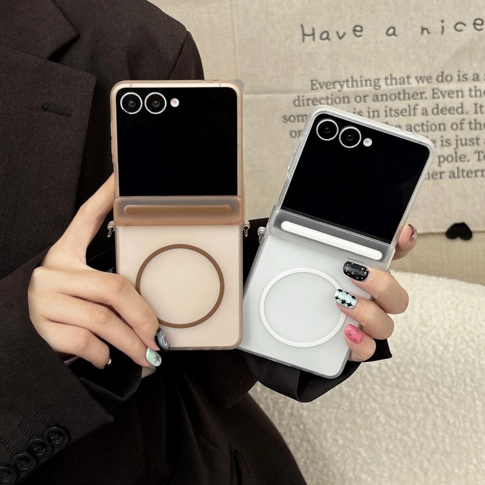 Samsung Z Fold 7 6 5 4 Luxury Matte Skin Feeling for Magsafe Magnetic Phone Case Samsung Z Flip 7 6 5 Shockproof Anti Drop Cover