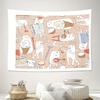 Music Tapestry Vintage Orchestra Wall Hanging Bohemian Home Decor Aesthetic Room Decor Festival Backdrop Musical Gift Wall Art