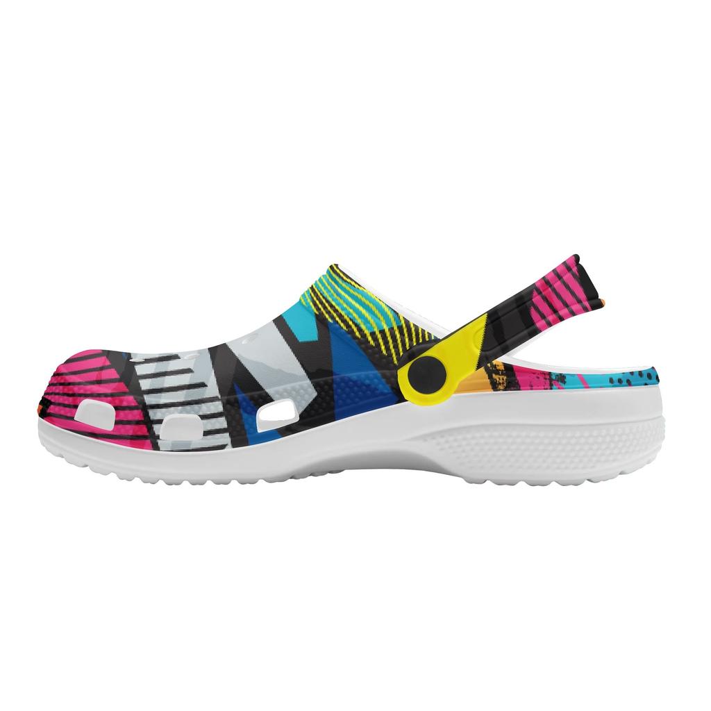 Lightweight Printed EVA Clogs for Men Women Breathable Slip On Garden Shoes Beach Pool Home Bathroom Summer Slippers Beach Wear