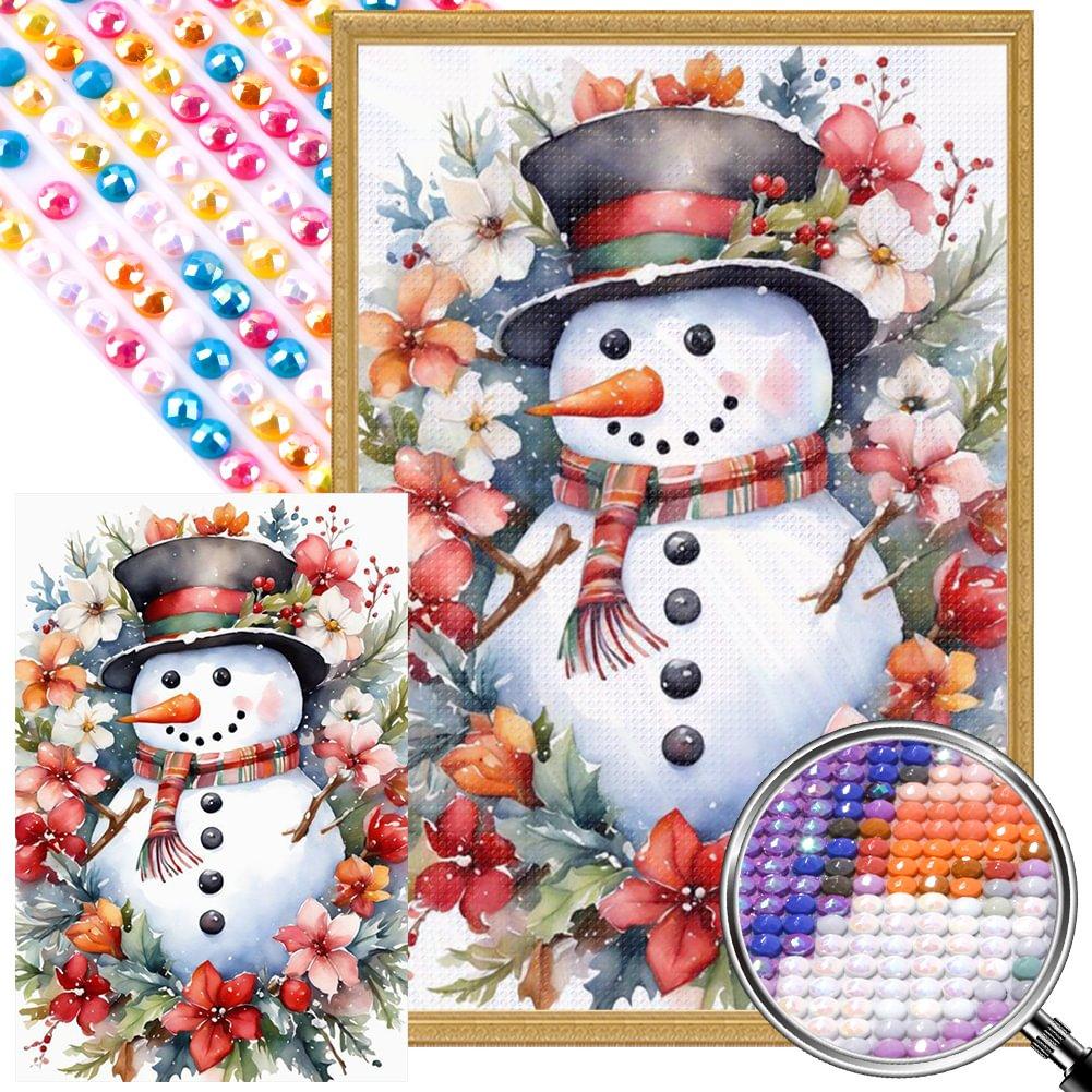 

5D наборы алмазной живописи для взрослых, снеговик DIY, полная дрель, хрустальные стразы, искусство и ремесла, художественные краски из драгоценных камней с бриллиантами, домашний декор стен