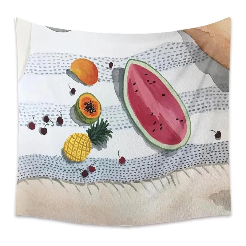 Green Plant Oil Painting Style Tapestry Bedroom Living Room Tapestry Home Wall Decoration Tapestry