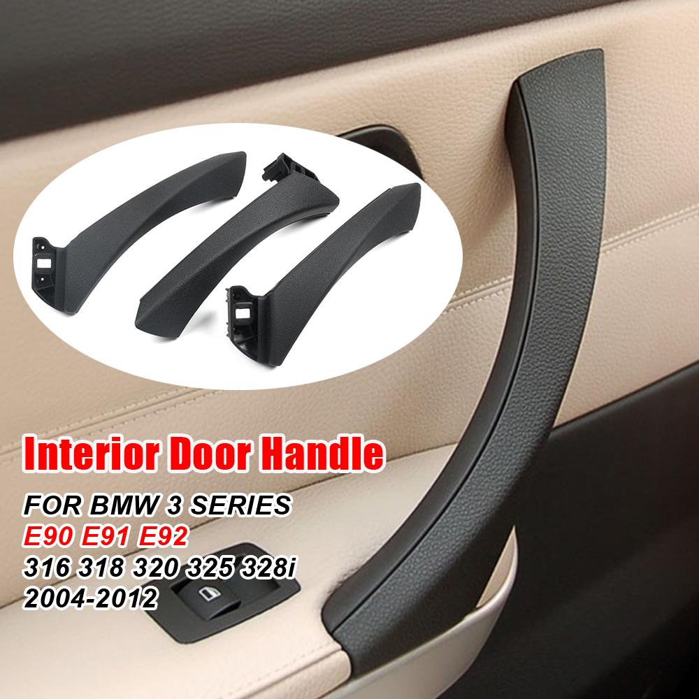 Upgraded Interior Door Pull Handle With Cover Trim Replacement For BMW 3 Series E90 E91 E92 316 318 320 325 328i 2004-2012