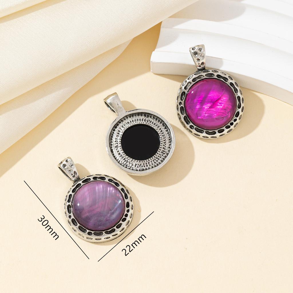 2Pcs Shell Pendant Natural Shell Round Small Pendant 22x22mm For Jewelry Making DIY Necklace Earrings Accessory