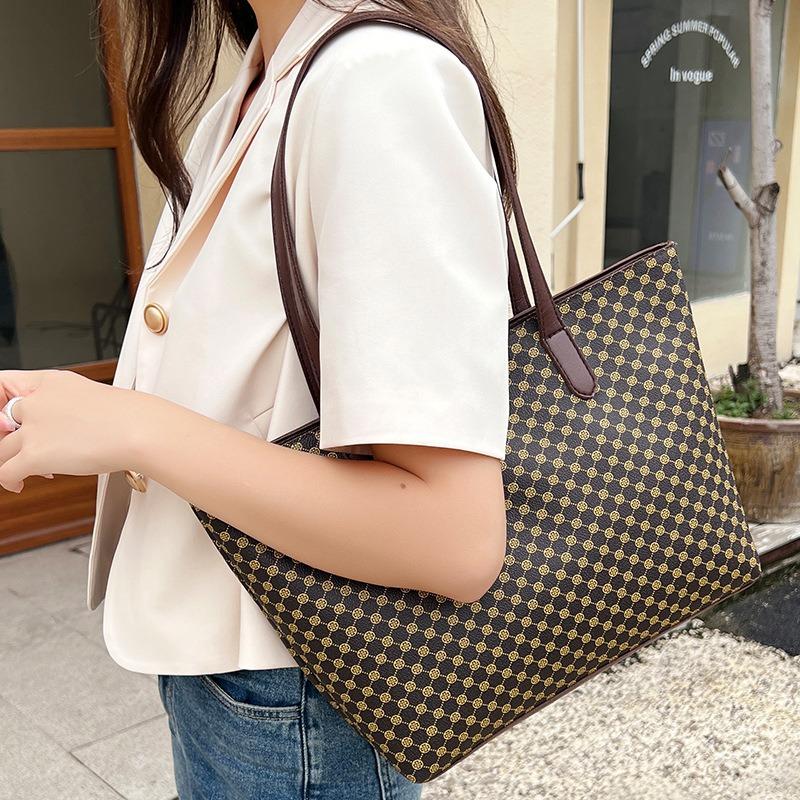 Printed Tote Bag Women's Bag Casual Mommy Bag Korean Version Large Capacity Shoulder Bag Casually