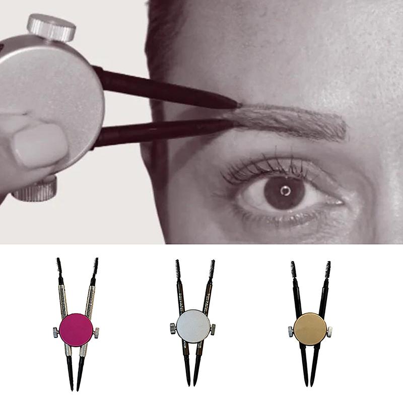 

Серебряный, золотой, розово-золотой балансировочный компас линейка позиционирования татуировок линейка дизайна бровей линейка золотого сечения инструмент для рисования бровей серебряный