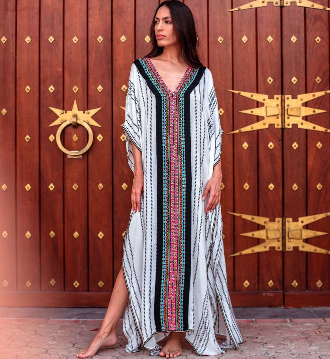 

Быстросохнущий пляжный халат-накидка из полиэстера с принтом One Size