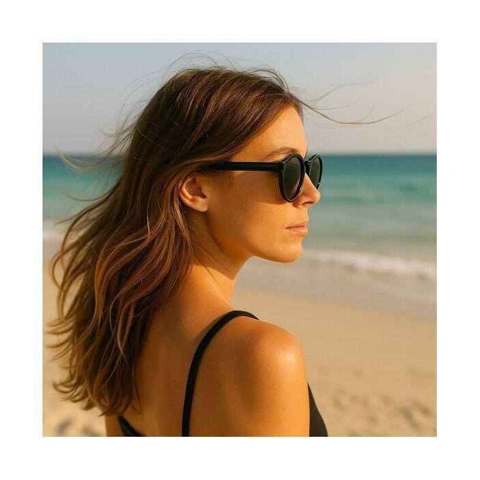 Women's Round Sunglasses Brand Surfrider Protection Index 3 Sleek and Trendy