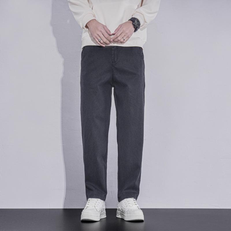 Spring and Autumn New Denim Casual Pants Men's Versatile Trend Loose Straight Vertical Lyocell Business Long Pants